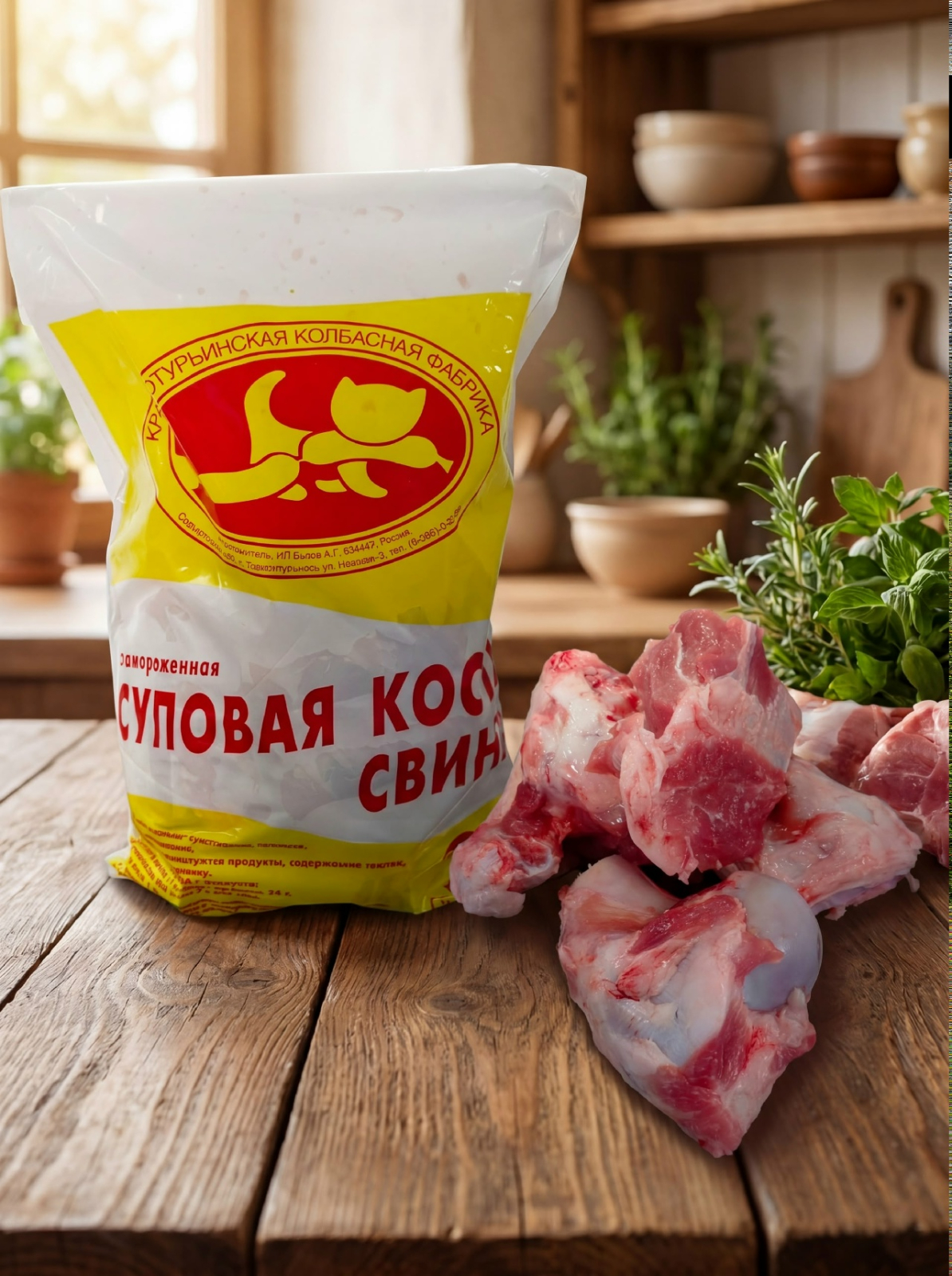 Суповая кость свиная замороженная