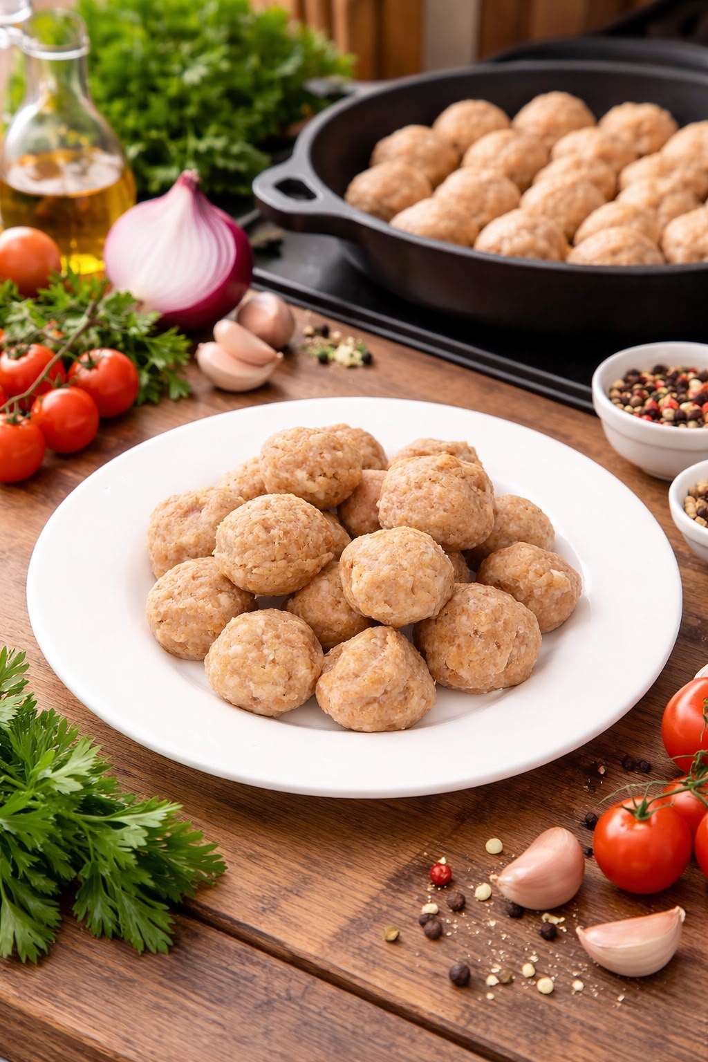Фрикадельки из мяса птицы